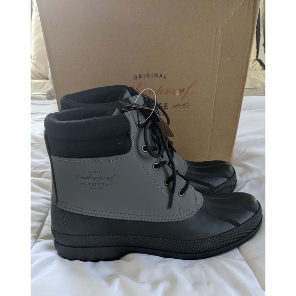Weatherproof Vintage Men\'s Luke Waterproof Commuter Boots SZ 12